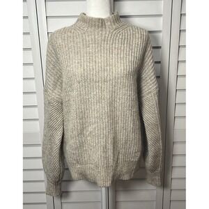 Ted Baker Gorrga Funnel Neck Wool Alpaca Chunky Knit Sweater Women's Size 6